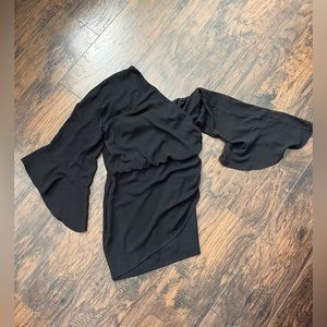 Neiman Marcus - IRO Wings Mini Dress In Black Size 40/US 8